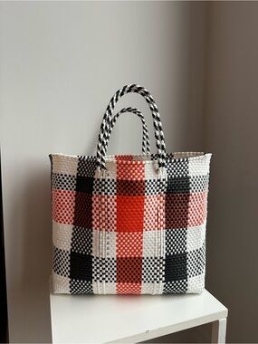 Truss Woven Top Handle Tote